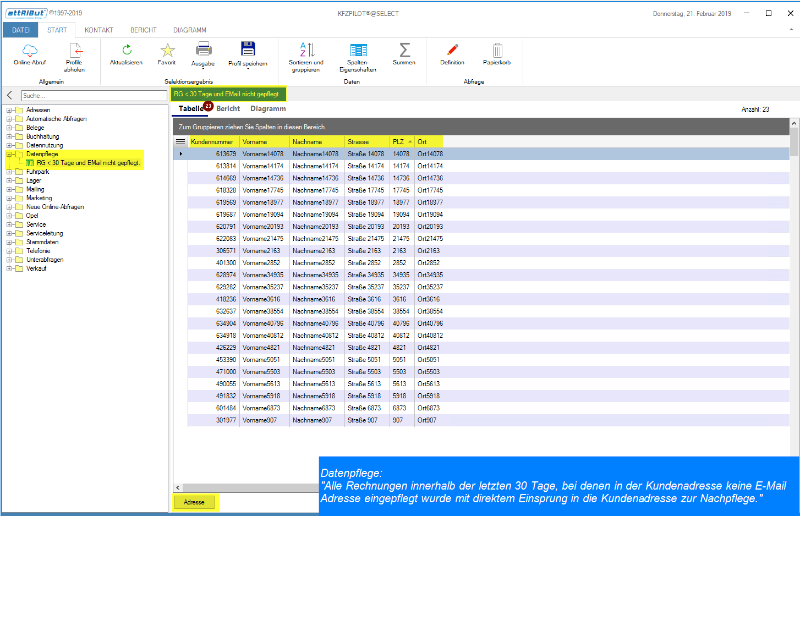 Datenpflege